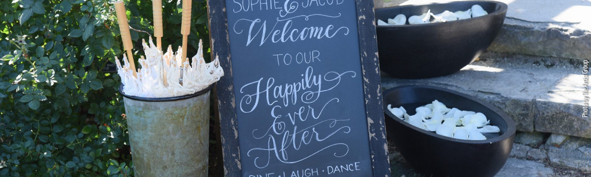Local Wedding Resources Calligraphy Chalkboard