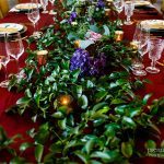 Table runner made from beautiful greenery