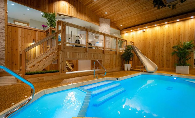 Chalet Swimming Pool Suite at Sybaris in Mequon, WI