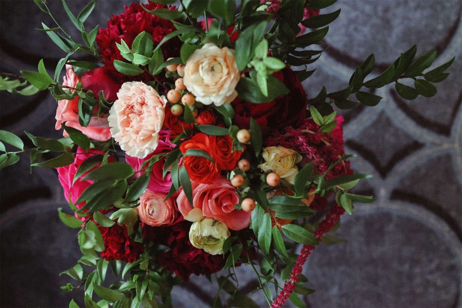 A vibrant bridal bouquet from Ambrosia Events Floral