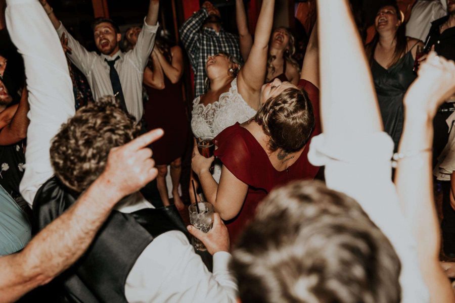 Wedding guests on dance floor-DJ Felix Entertainment