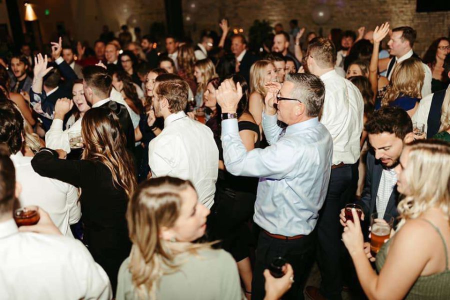 Wedding guests dance the night away with DJ Felix Entertainment