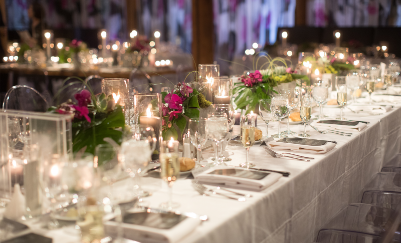 Elegant table at Pritzlaff wedding