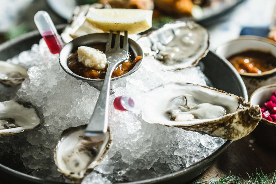 Oyster bar on ice at Eldr+Rime