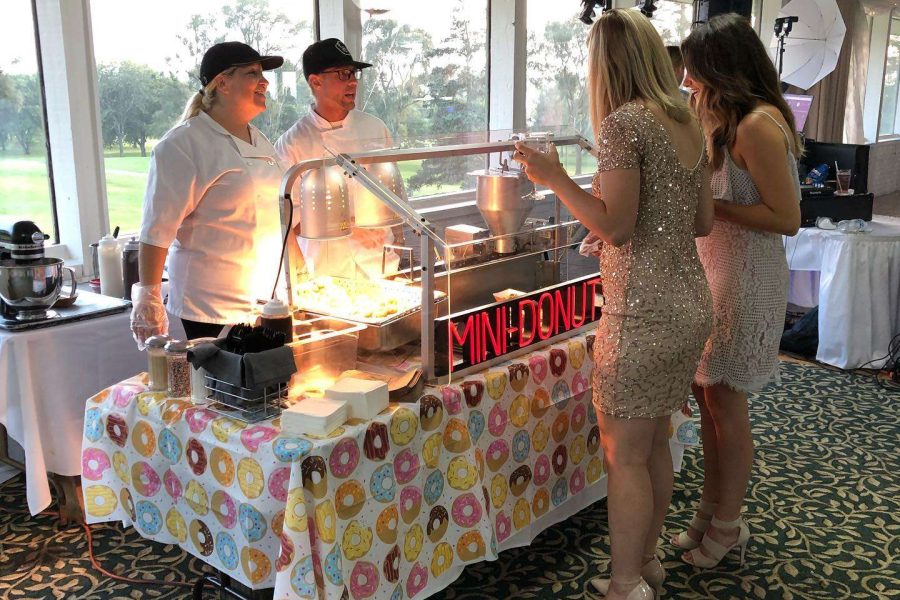 Donut bar provided by Happy Dough Lucky Events.