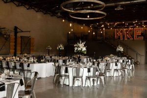 Industrial chic with marquee letters at South Second venue in Milwaukee